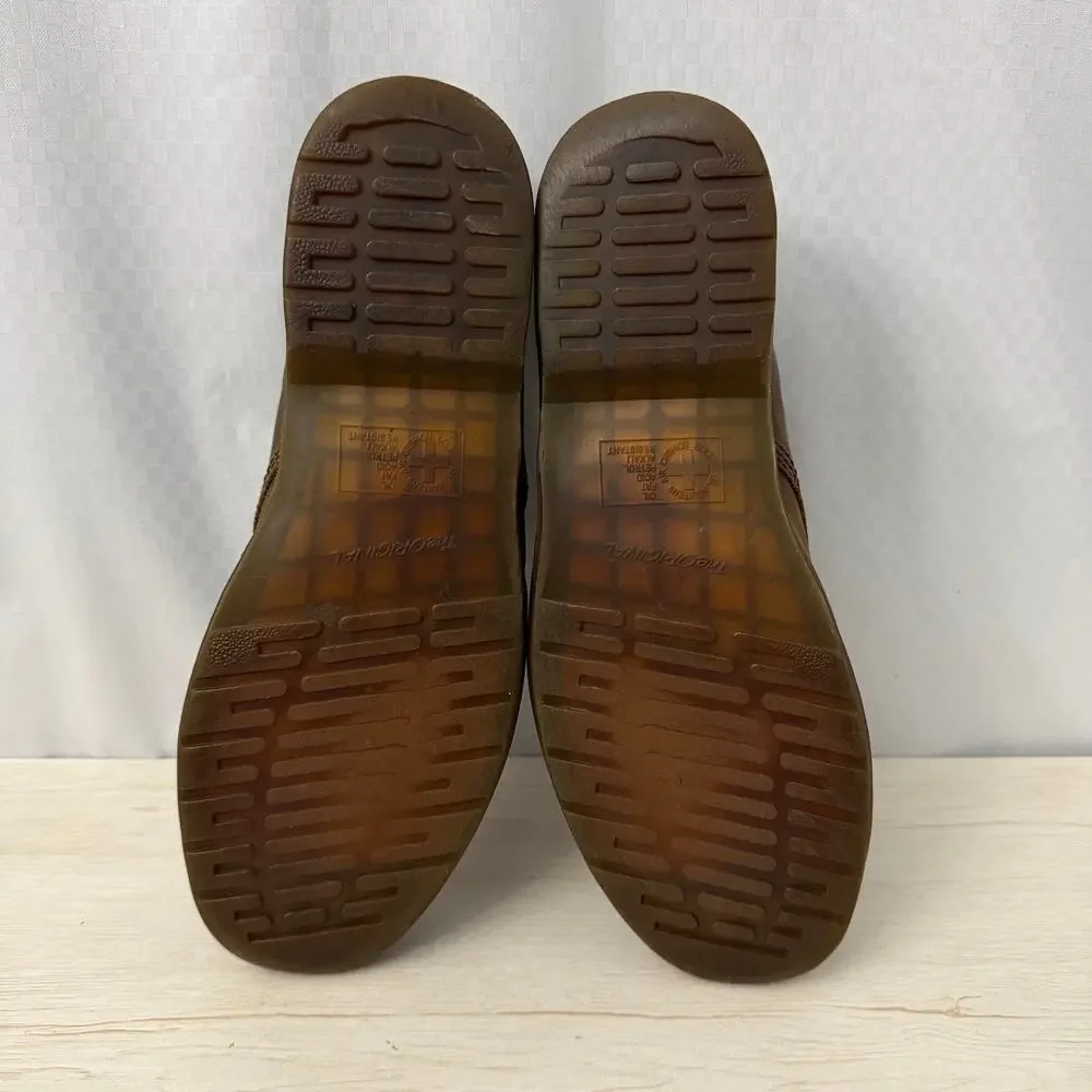 Dr Martens Shoes Mens Size 16 Brown Crazy Horse Leather Casual 8053 Doc